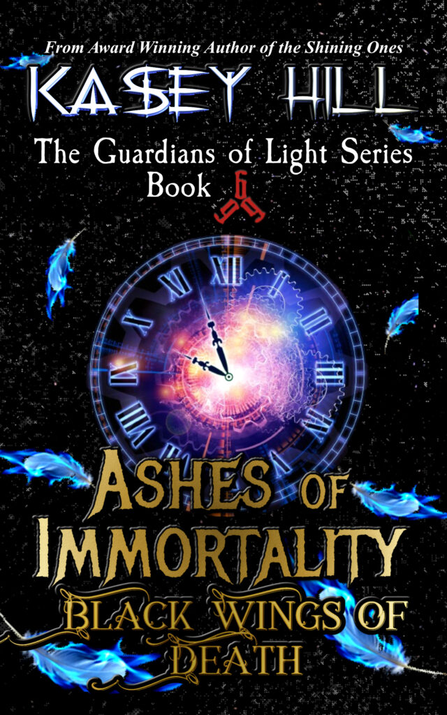 Ashes of Immortality: Black Wings of Death book cover - The Guardians of Light Series by Kasey Hill